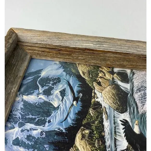 John Van Straalen Fishing At Eagle Rocks Framed Art Print 13in L x 11in W DJ1770 - Picture 7 of 12